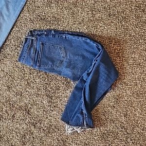OLD NAVY High-rise Rockstar super skinny size 6 secret smooth pocket ankle cutof